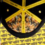 Nectar Stick 2021 Gold Bee Hat inside view closeup